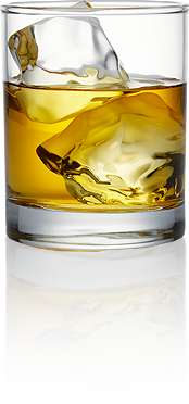 class of whisky with ice